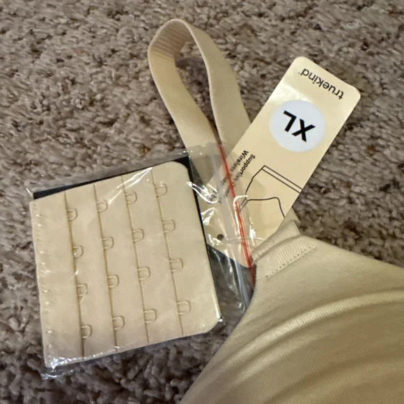 Women's truekind Beige Wireless Bra XL - Picture 4 of 9